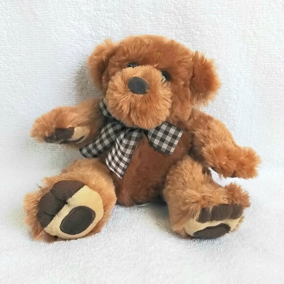 3/$24 Plush Teddy Bear Newton 1804 Measuring 6" Sitting by First & Main!! - Picture 1 of 5